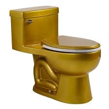 114-1 Commode Chair Lid Leo Gold